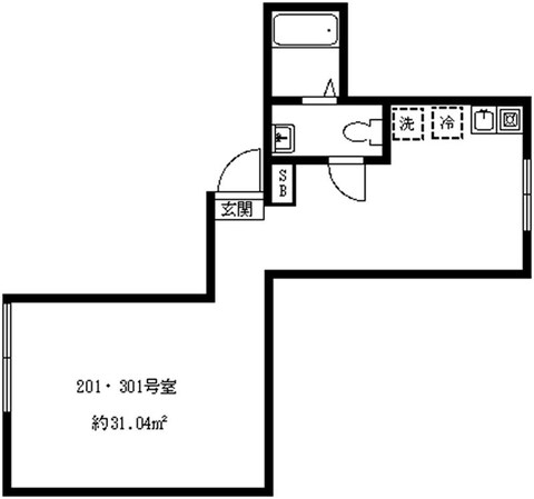 ドミールK西荻南の物件間取画像